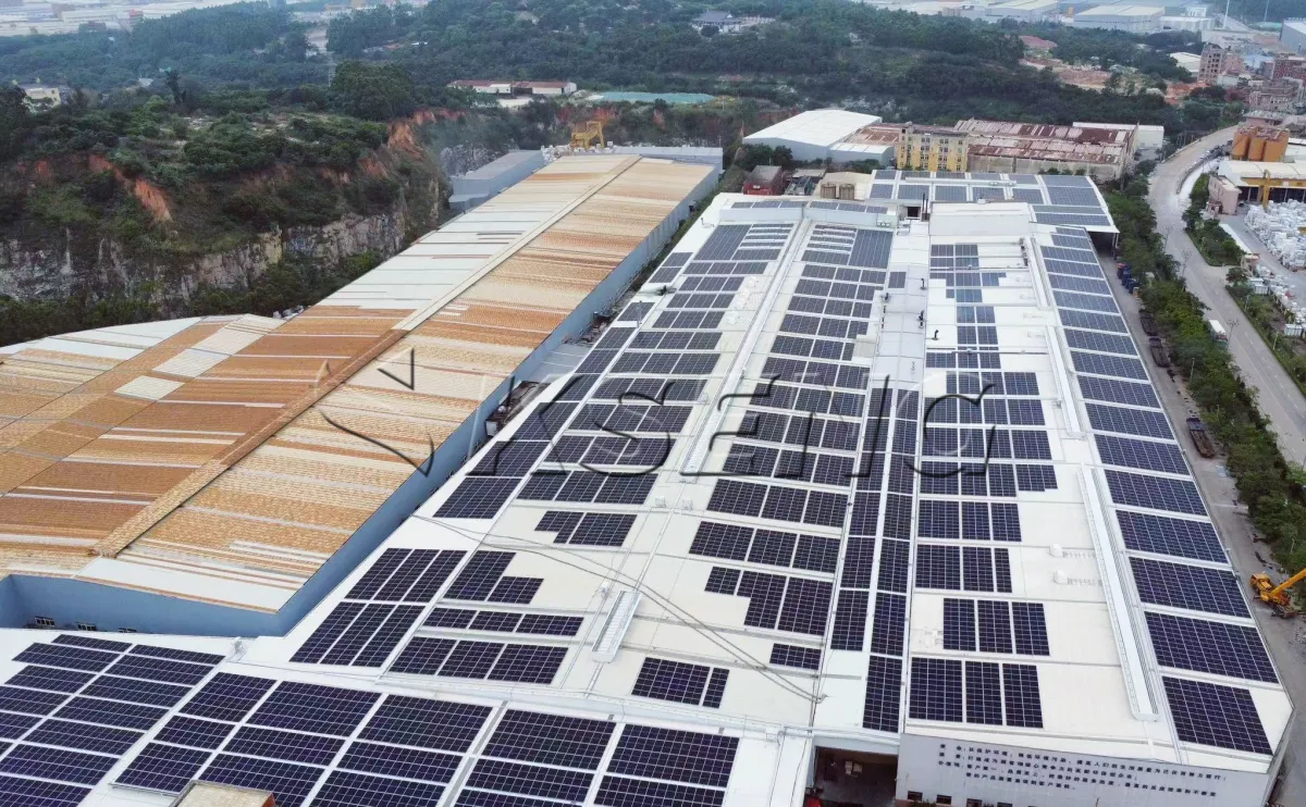 福建泉州彩钢瓦光伏支架12MW项目案例