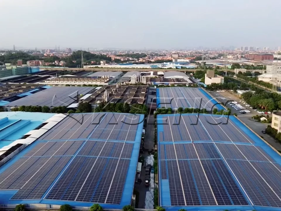 广东佛山彩钢瓦光伏支架5.3MW