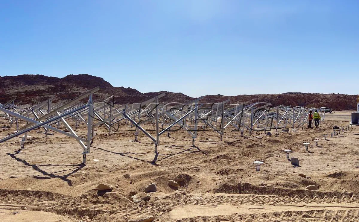 沙特阿拉伯地面光伏支架200KW项目案例