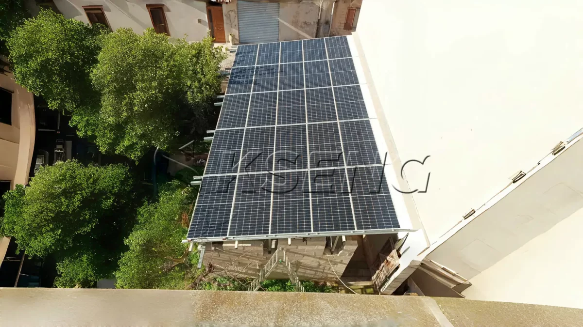 德国铝合金车棚光伏支架10KW项目案例
