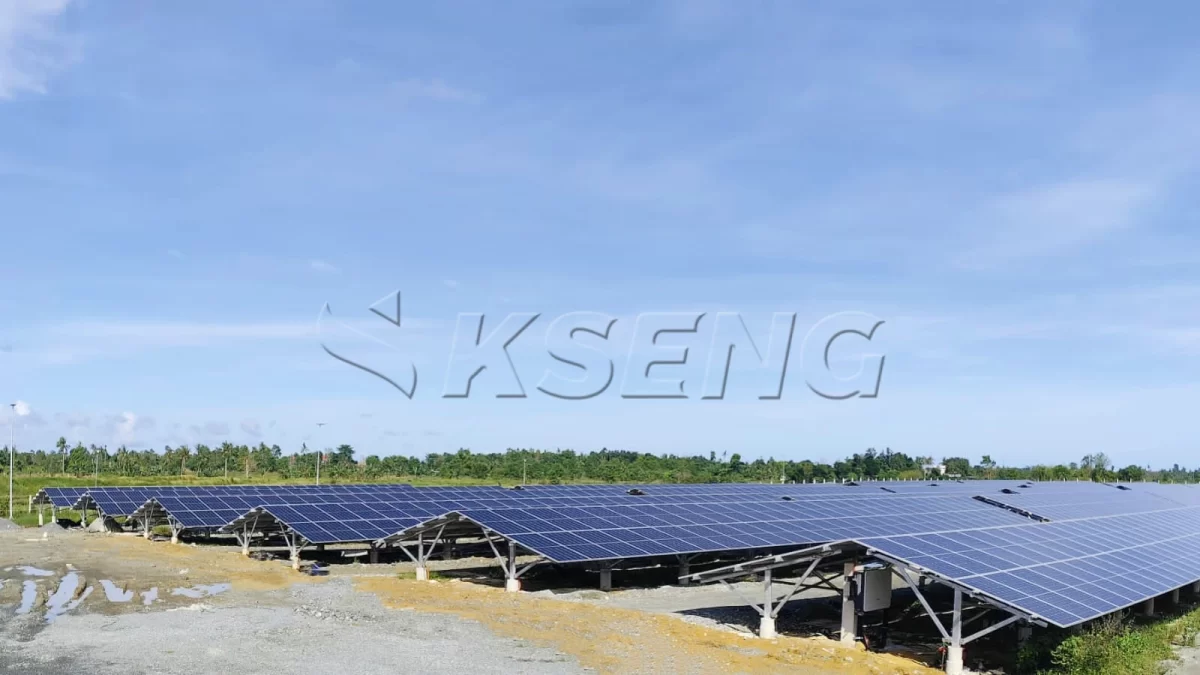菲律宾碳钢地面光伏支架3.8MW
