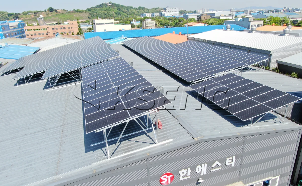 韩国京畿道屋面光伏支架248.4KW案例