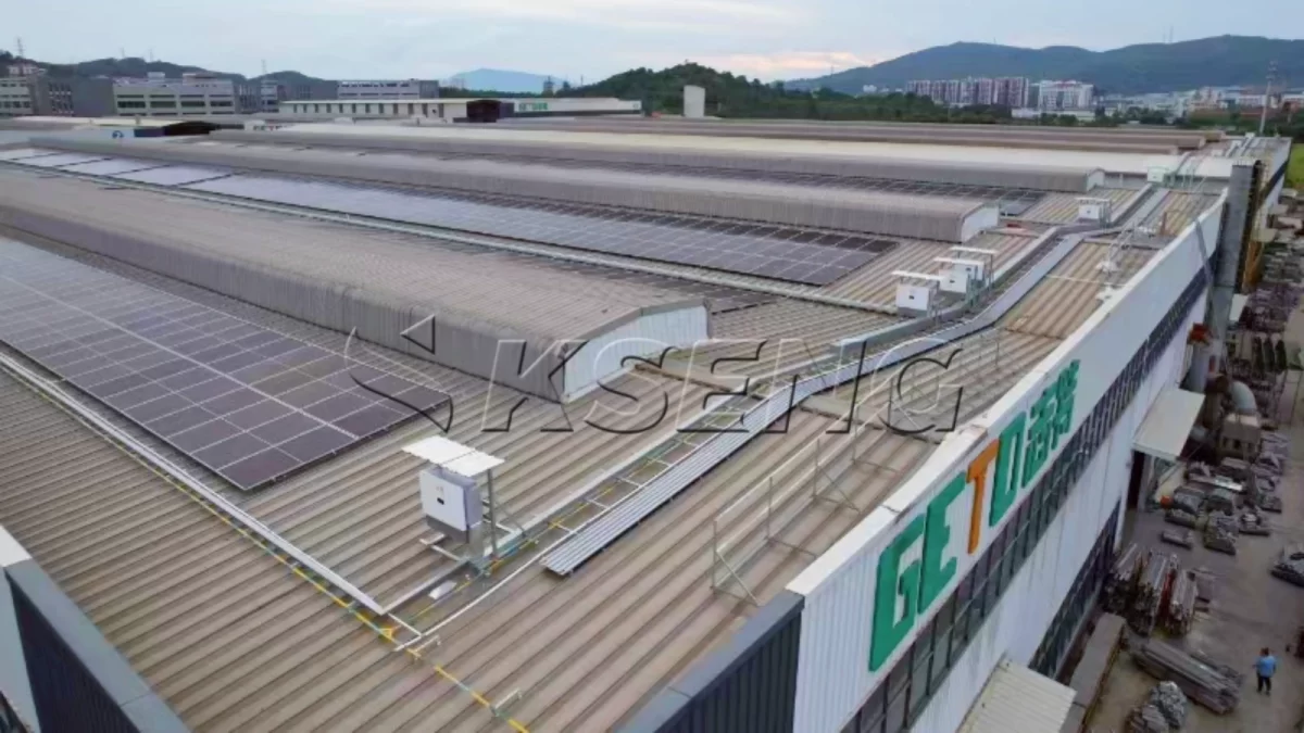 广东江门彩钢瓦光伏支架2MW