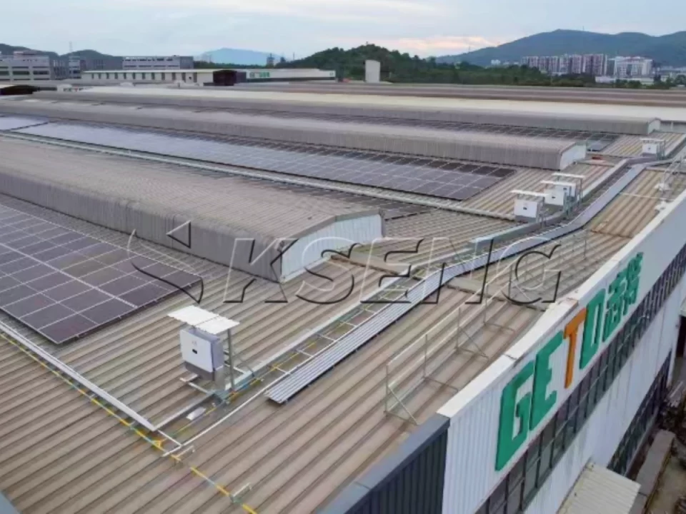 广东江门彩钢瓦光伏支架2MW