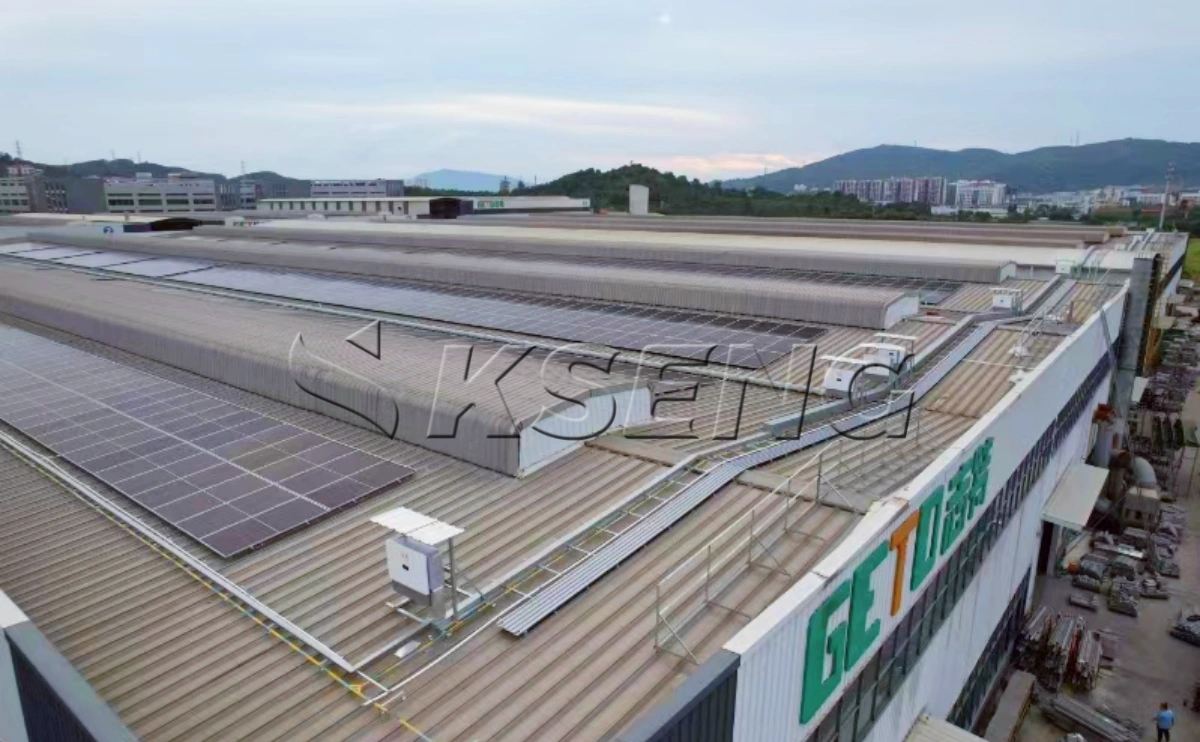 广东江门彩钢瓦光伏支架2MW