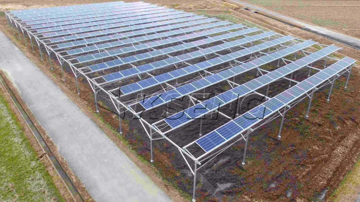日本岡山县农棚光伏支架121KW项目案例