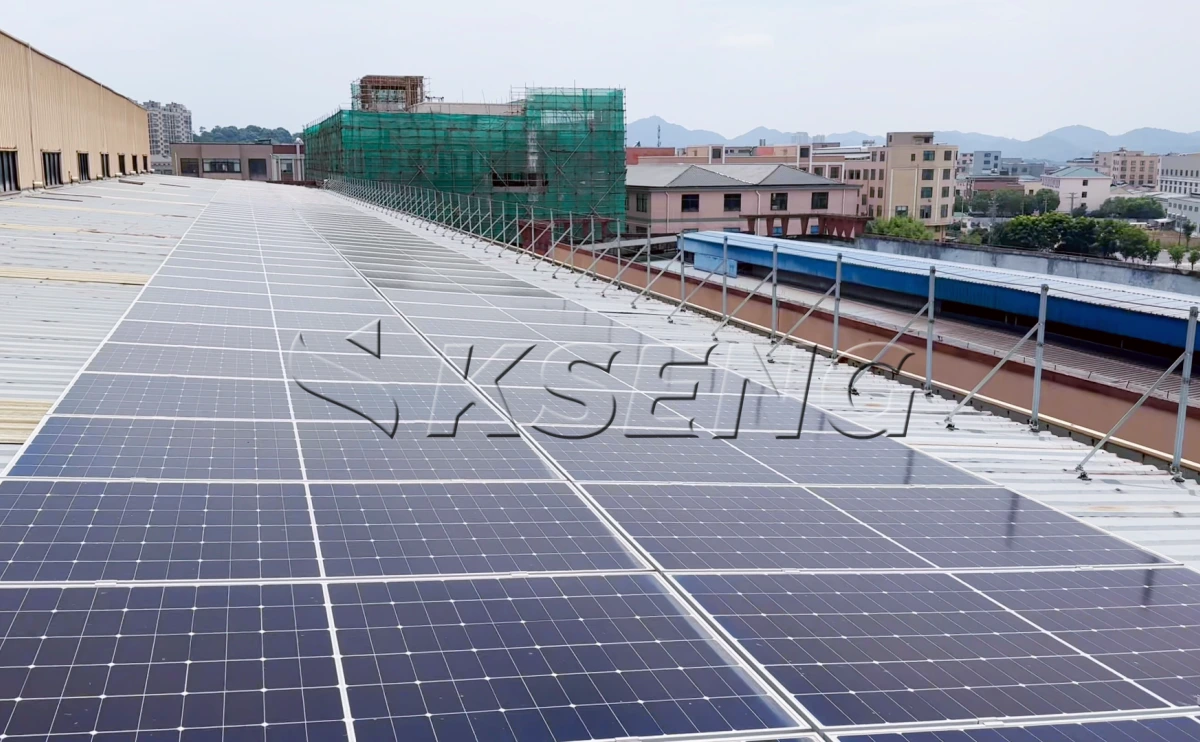 浙江绍兴彩钢瓦光伏支架670KW项目案例