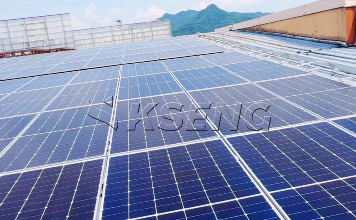浙江绍兴彩钢瓦光伏支架670KW项目案例