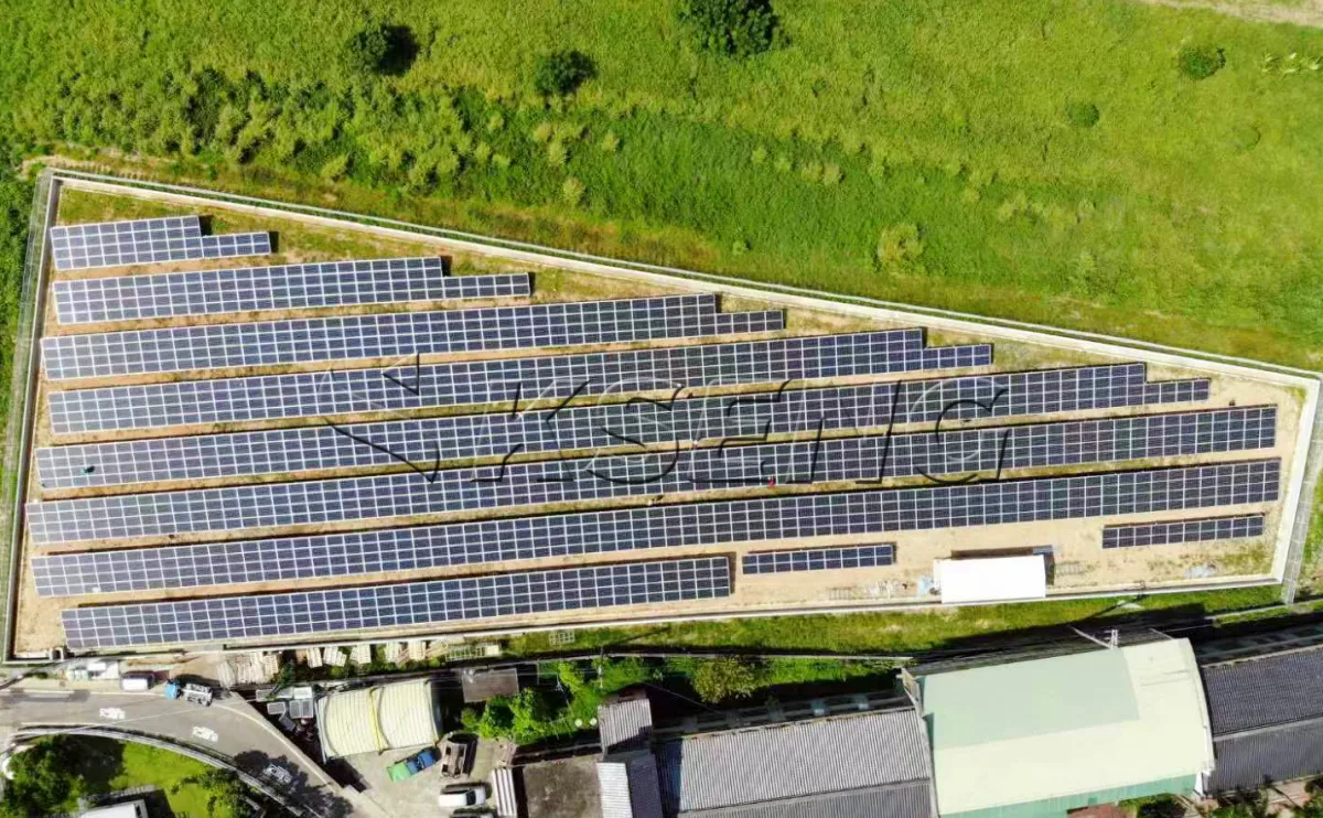 中国台湾地面光伏支架1.6MW项目案例