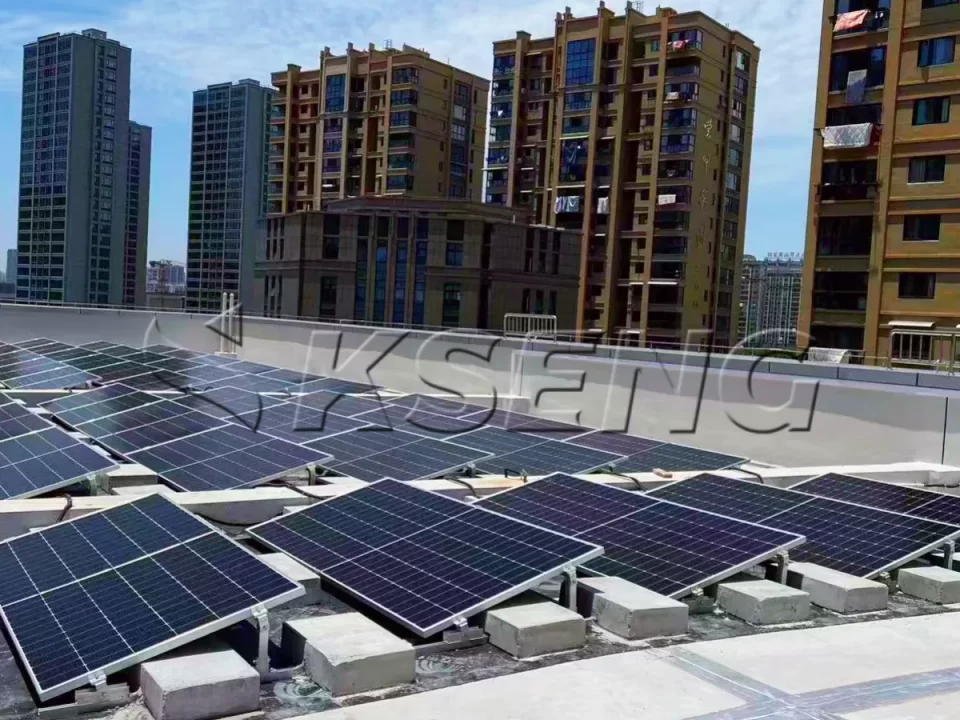 浙江温州平屋面压载支架300KW