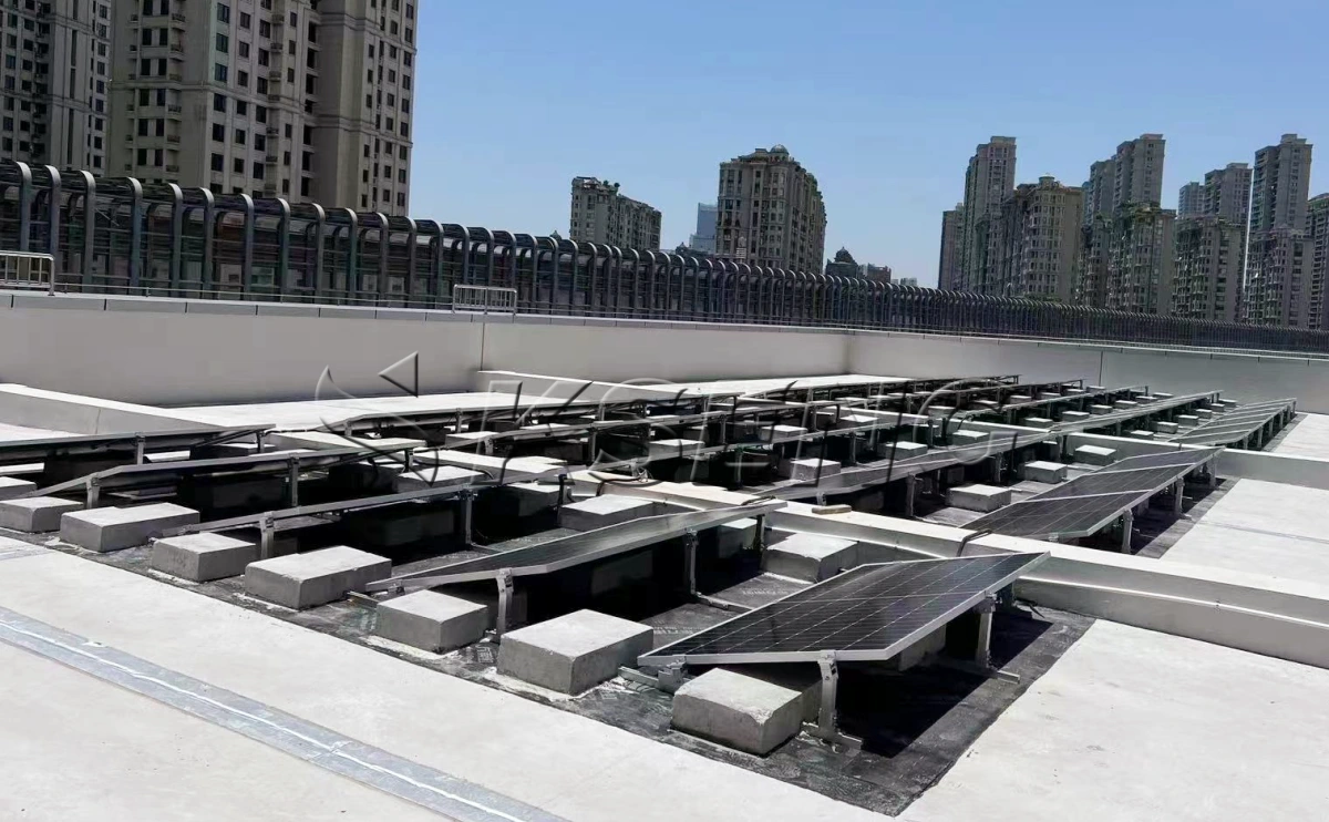浙江温州平屋面压载支架300KW