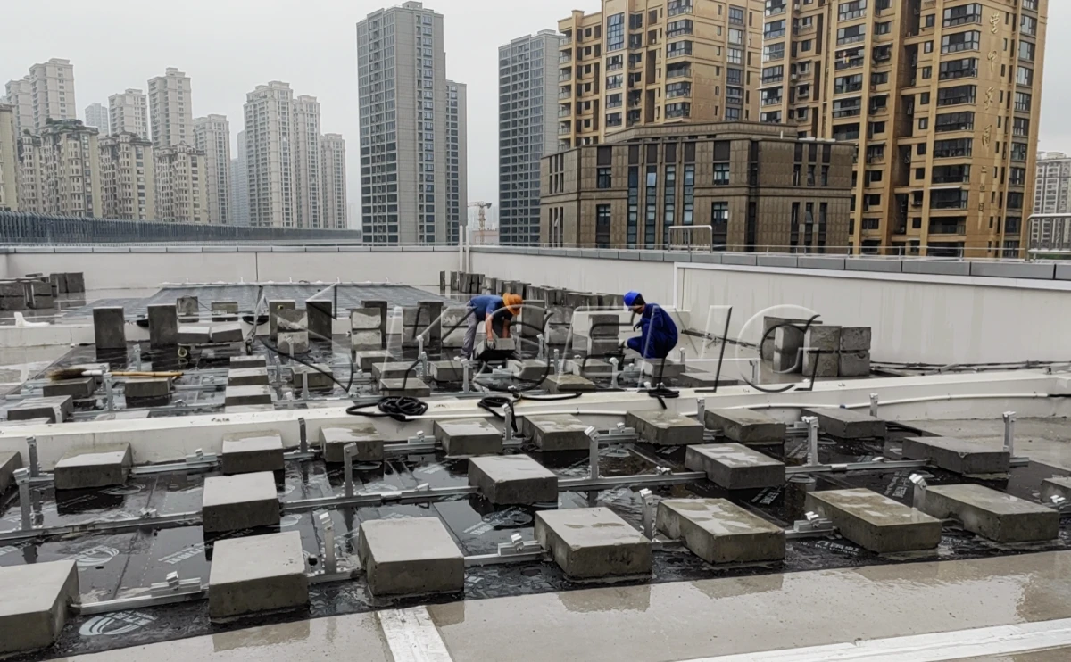 浙江温州平屋面压载支架300KW