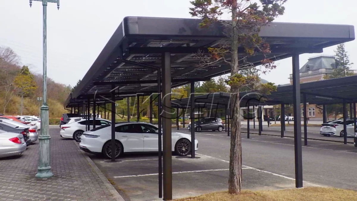 日本兵库县车棚光伏支架173KW