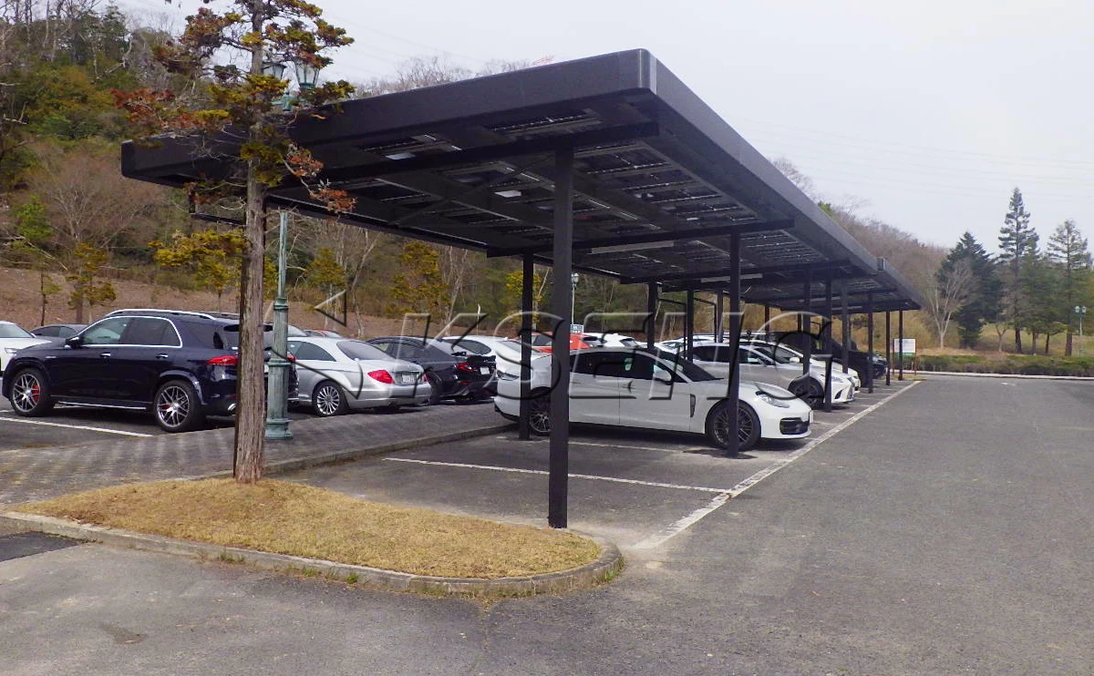 日本兵库县车棚光伏支架173KW