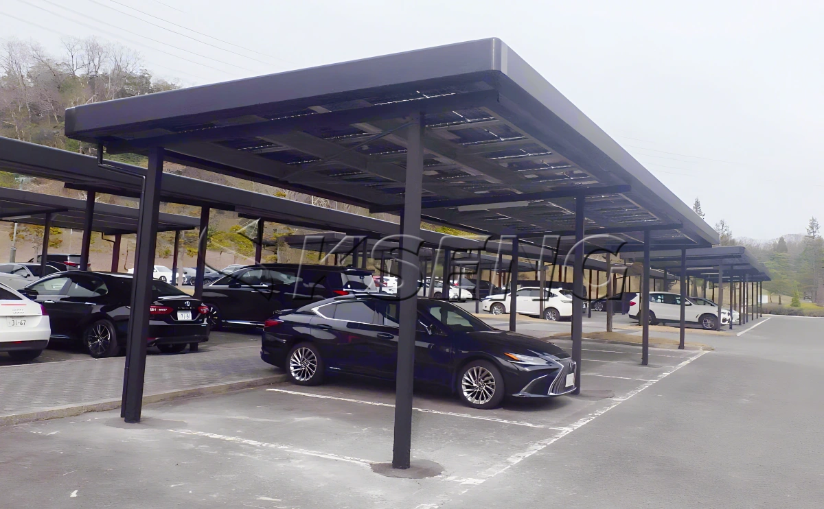 日本兵库县车棚光伏支架173KW