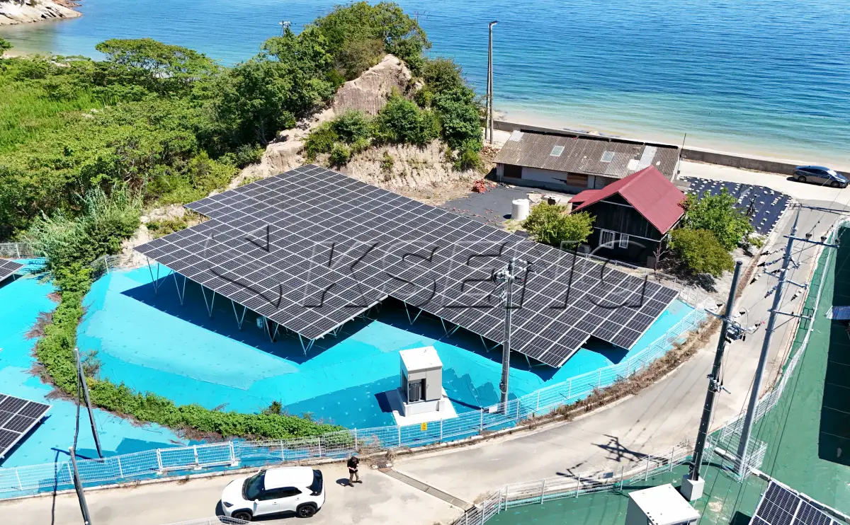 日本广岛地面光伏支架447KW
