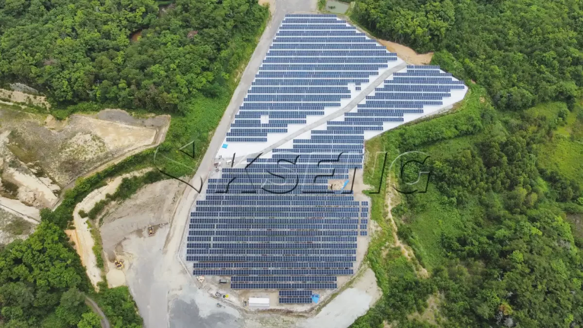 日本福岛地面光伏支架2.1MW