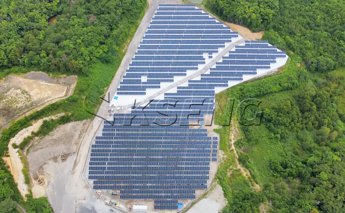 日本福岛地面光伏支架2.1MW