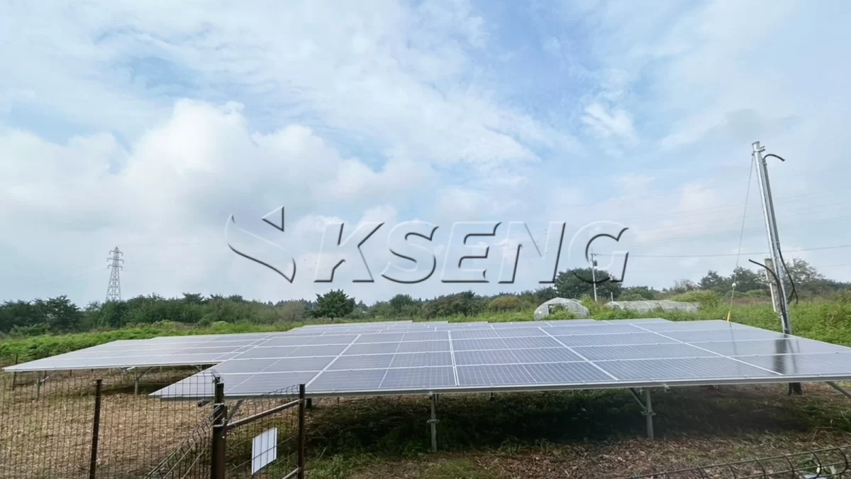 日本群马地面光伏支架181.82KW