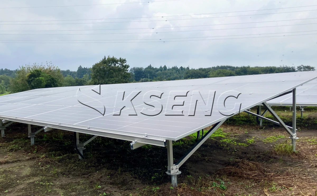 日本群马地面光伏支架181.82KW