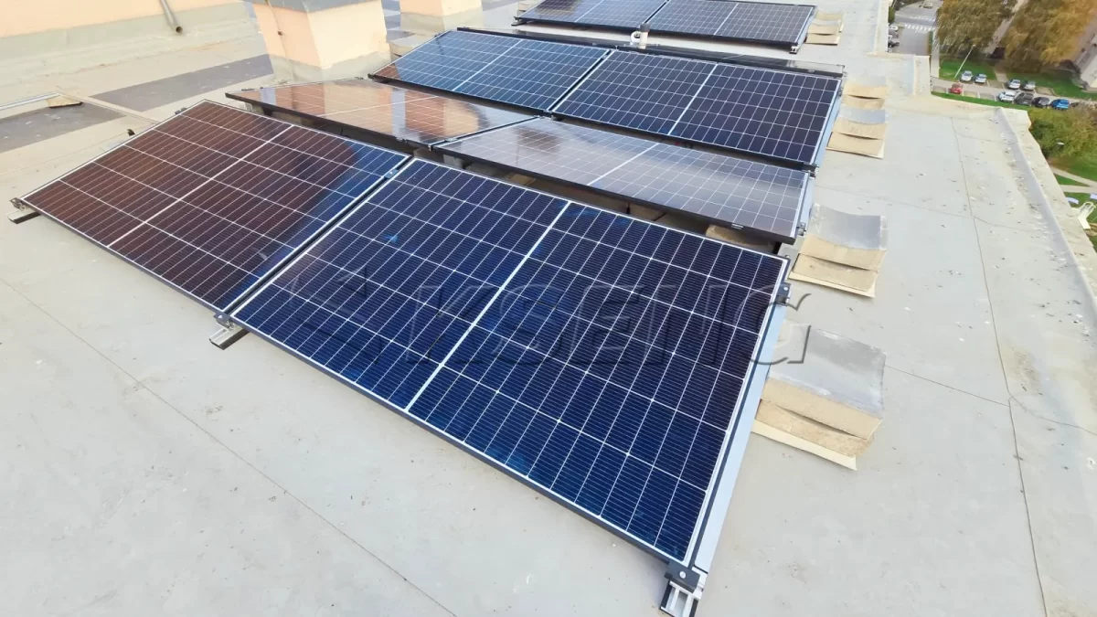 克罗地亚屋顶压载光伏支架10KW