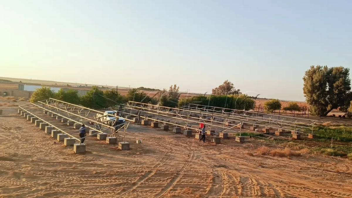 沙特利雅得地面光伏支架3MW
