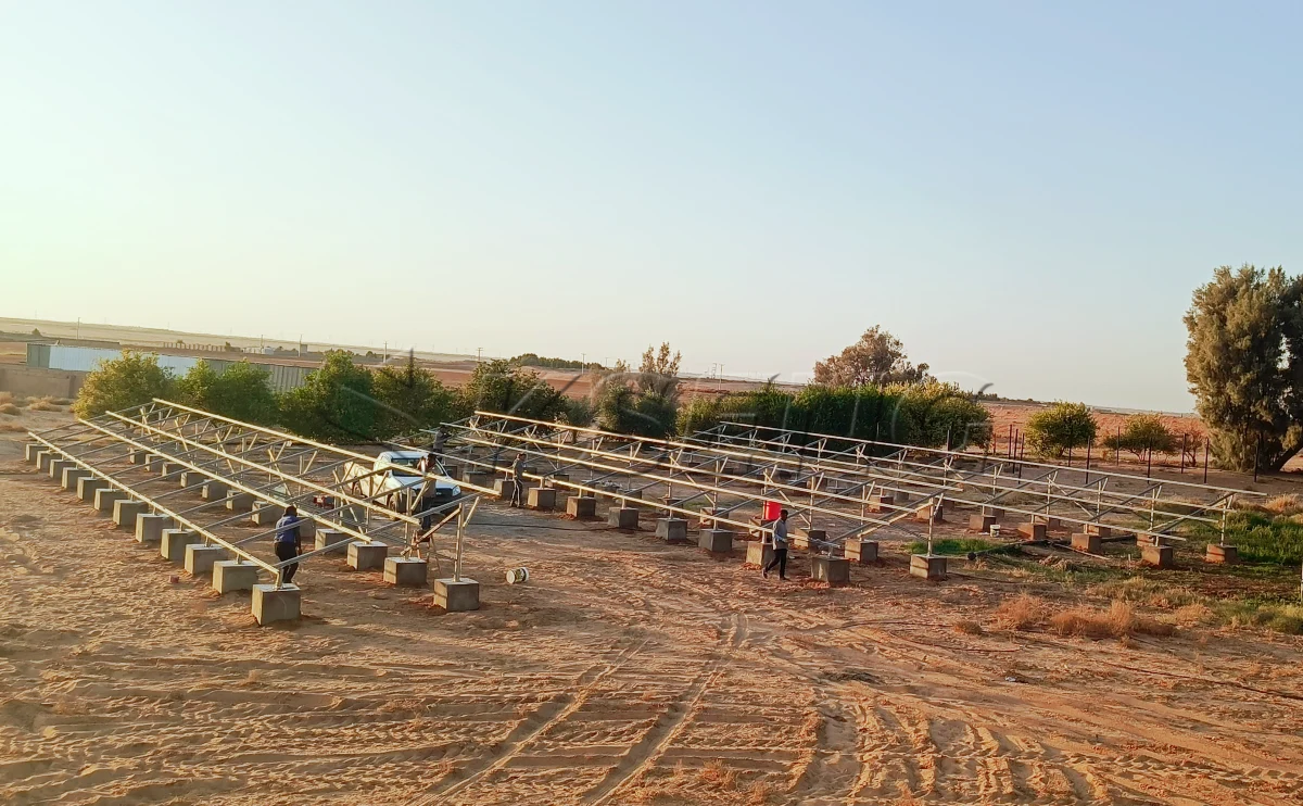沙特利雅得地面光伏支架3MW