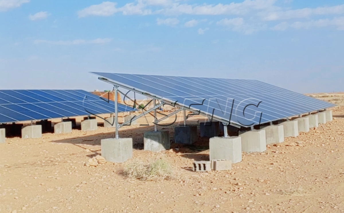 沙特利雅得地面光伏支架3MW
