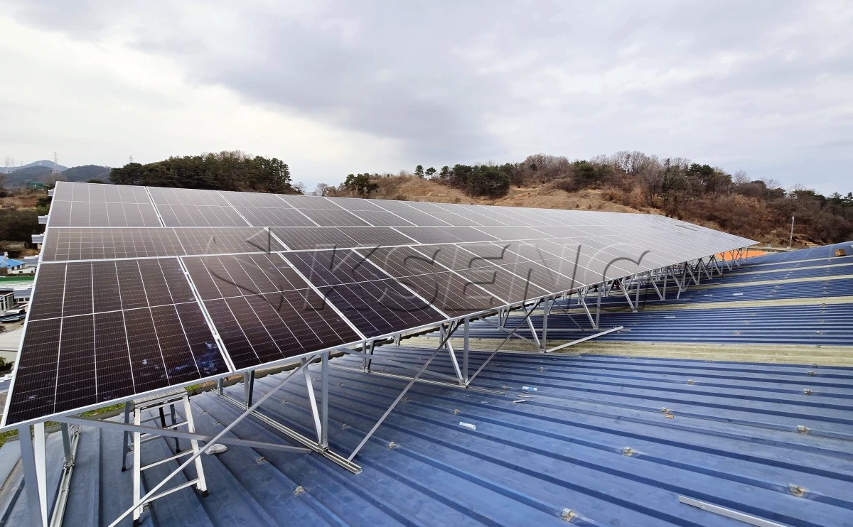 韩国彩钢瓦屋顶光伏支架487KW