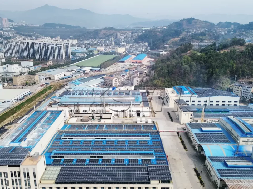 湖北宜昌分布式光伏支架1792KW