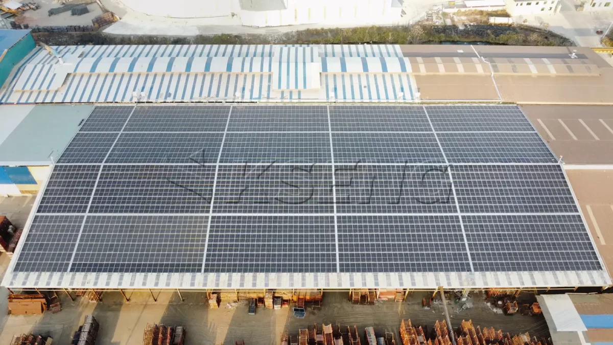 湖南衡阳彩钢瓦光伏支架3144.96KW