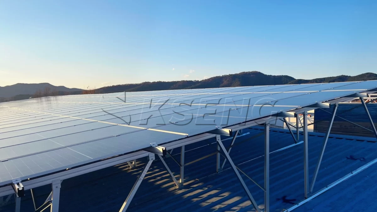 韩国大邱彩钢瓦光伏支架299KW