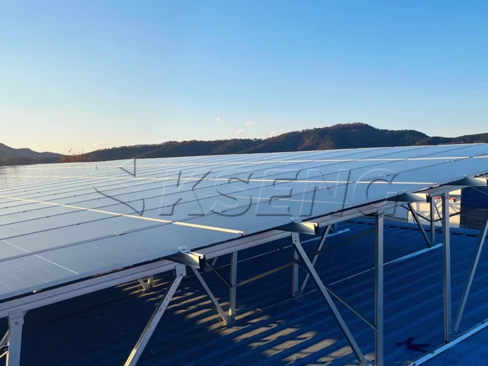 韩国大邱彩钢瓦光伏支架299KW