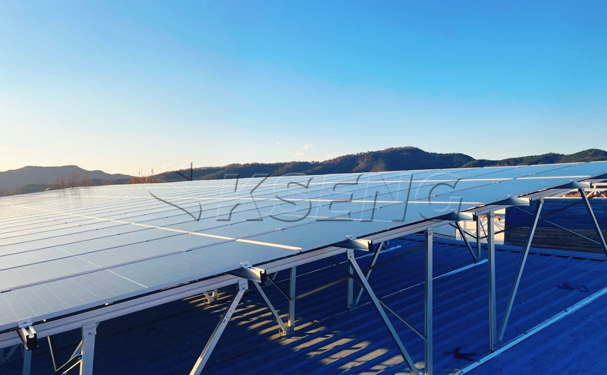 韩国大邱彩钢瓦光伏支架299KW