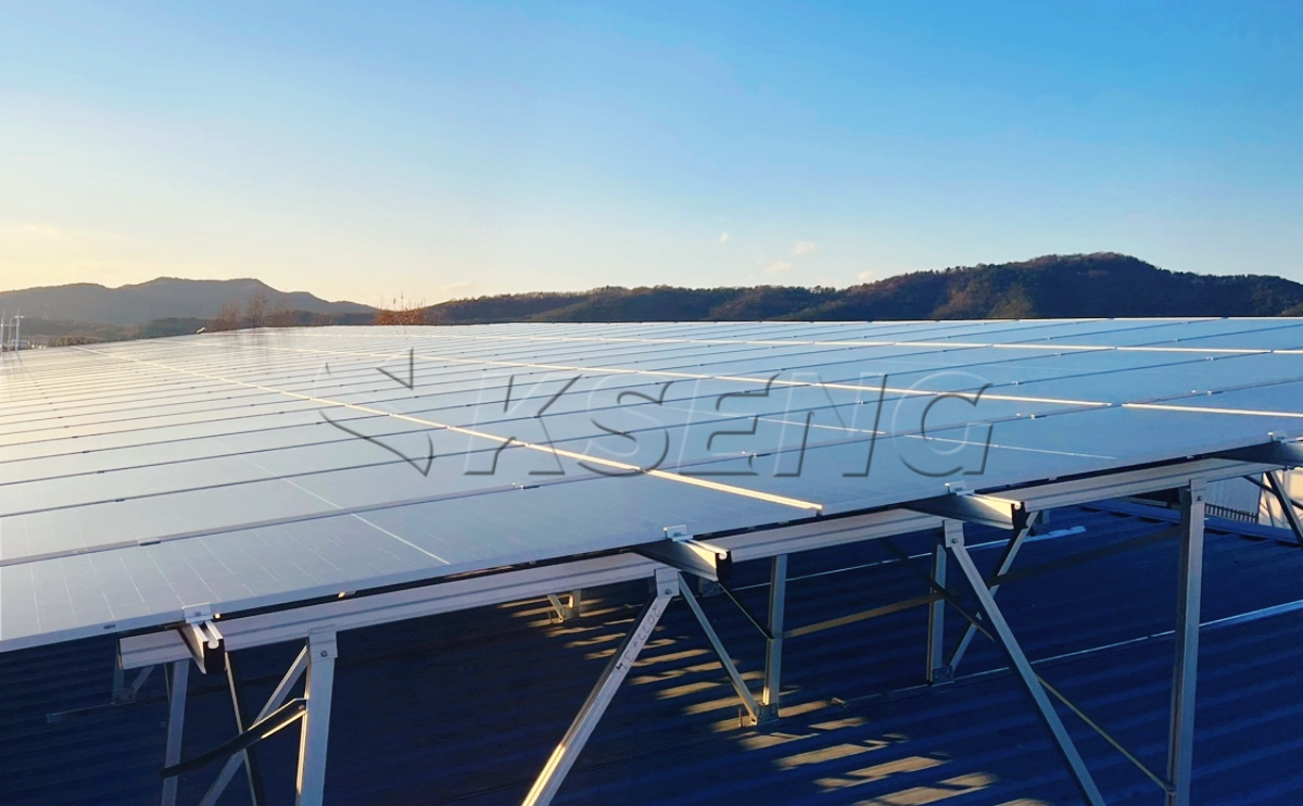 韩国大邱彩钢瓦光伏支架299KW
