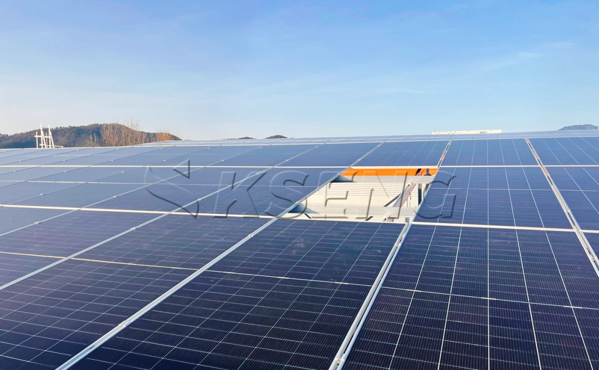 韩国大邱彩钢瓦光伏支架299KW