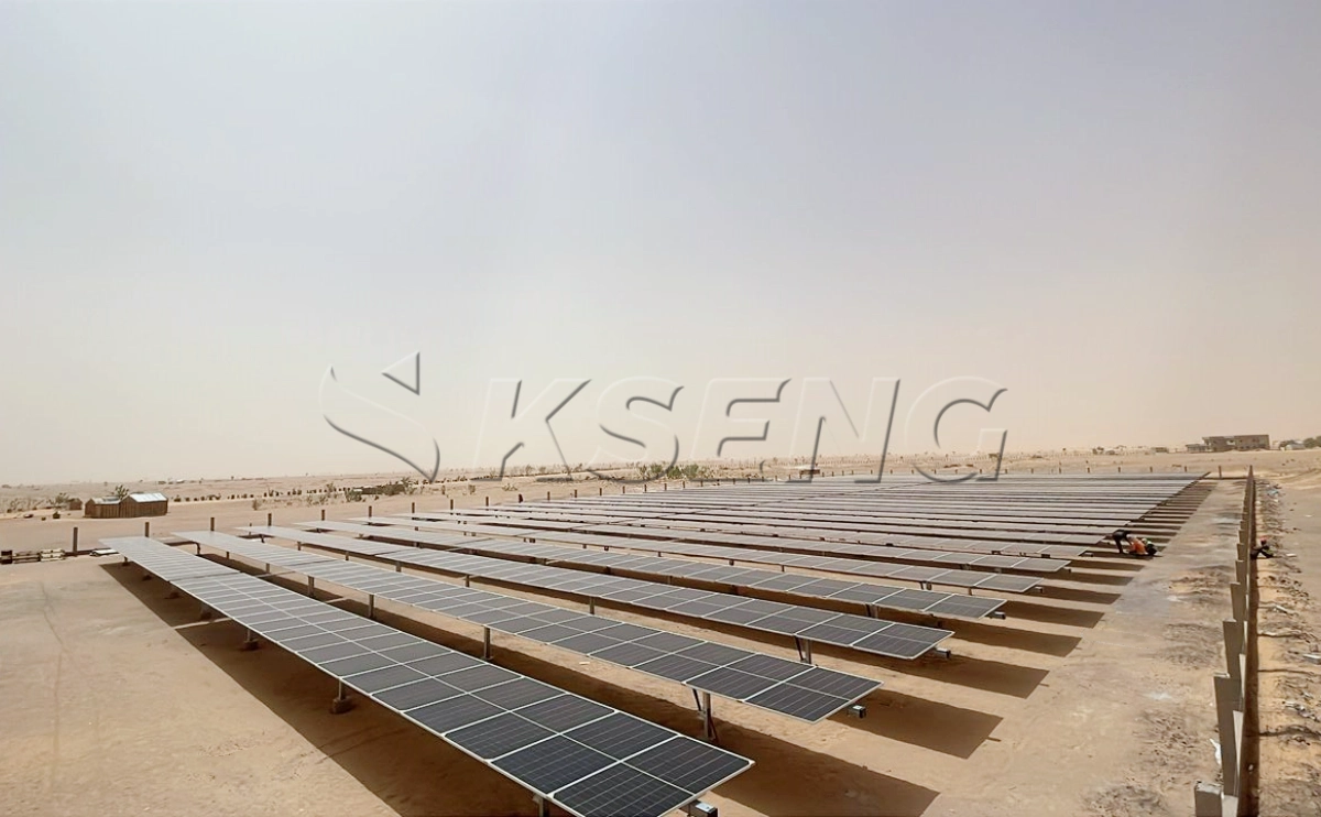 非洲平单轴跟踪光伏支架1MW