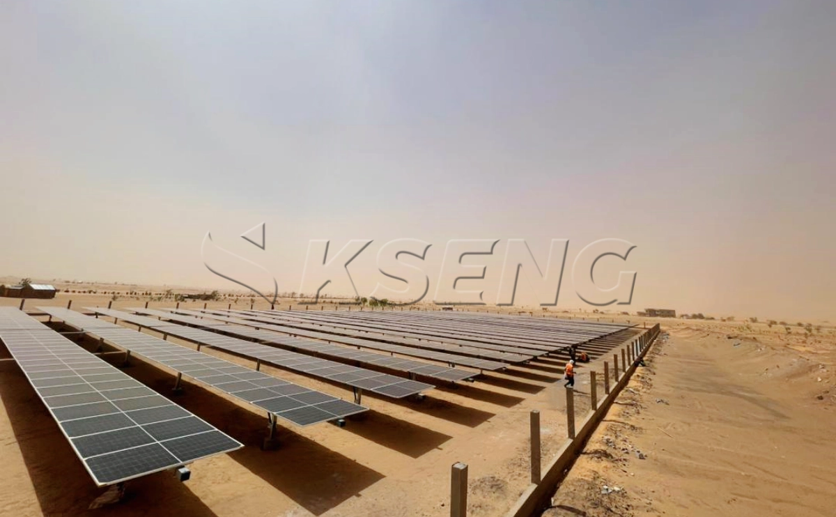 非洲平单轴跟踪光伏支架1MW
