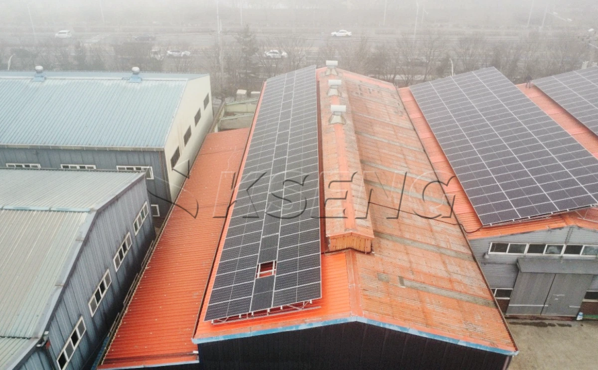 韩国仁川彩钢瓦光伏支架232KW