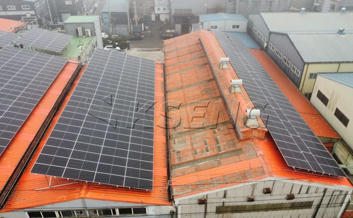 韩国仁川彩钢瓦光伏支架232KW