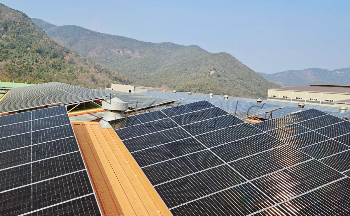 韩国庆南彩钢瓦光伏支架782.955KW