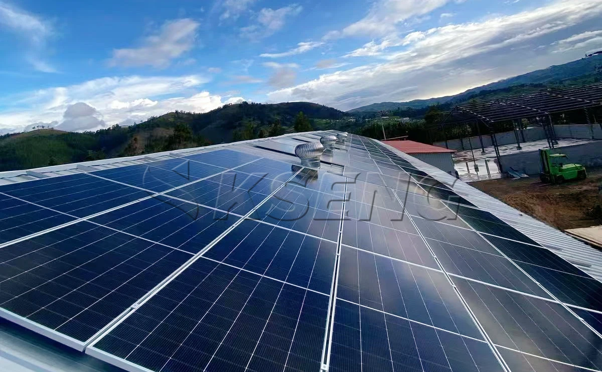 厄瓜多尔彩钢瓦光伏支架2MW