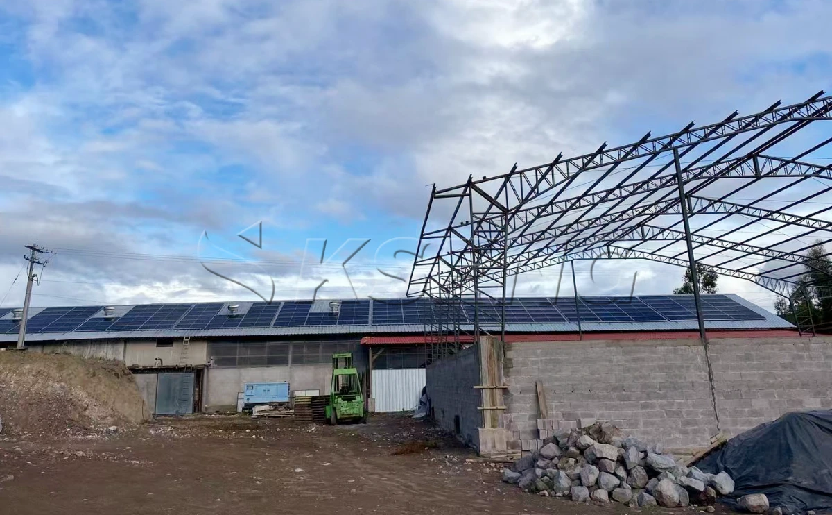 厄瓜多尔彩钢瓦光伏支架2MW