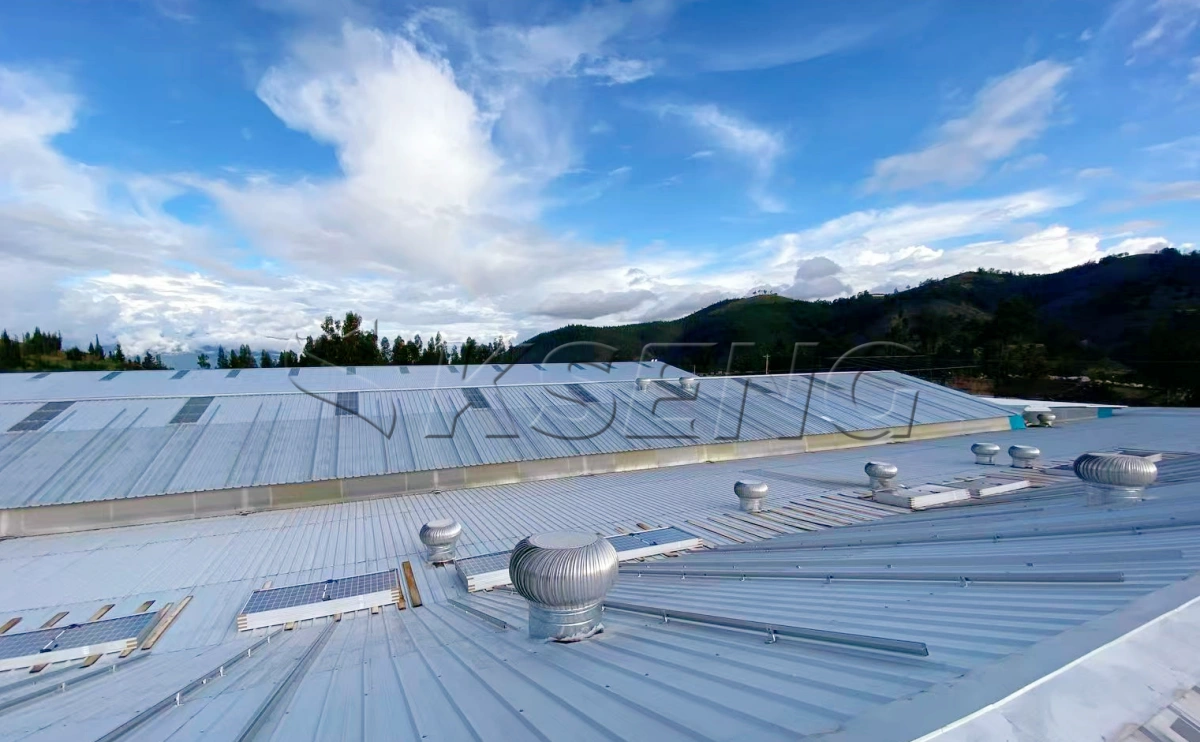 厄瓜多尔彩钢瓦光伏支架2MW