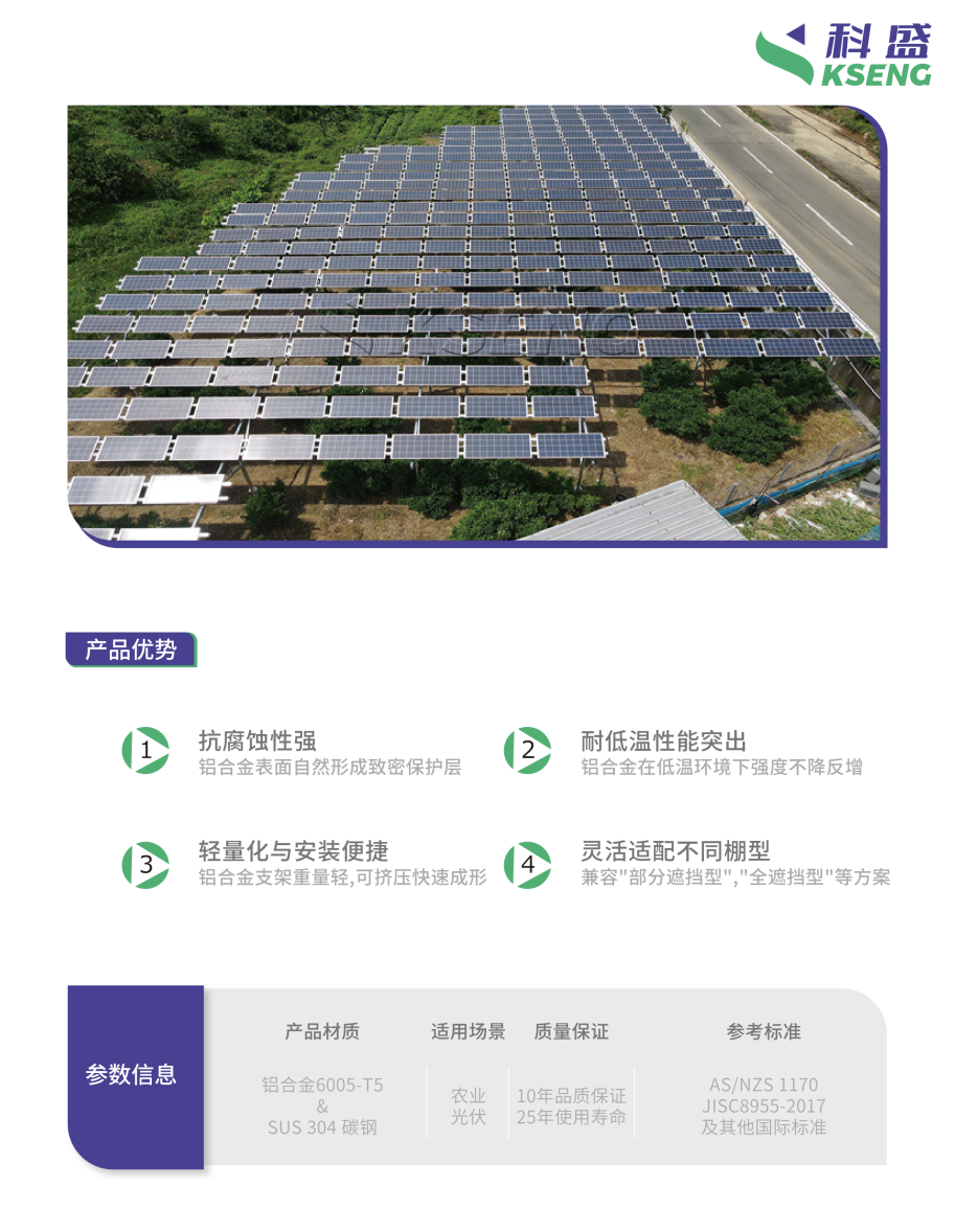 太阳能农棚光伏支架