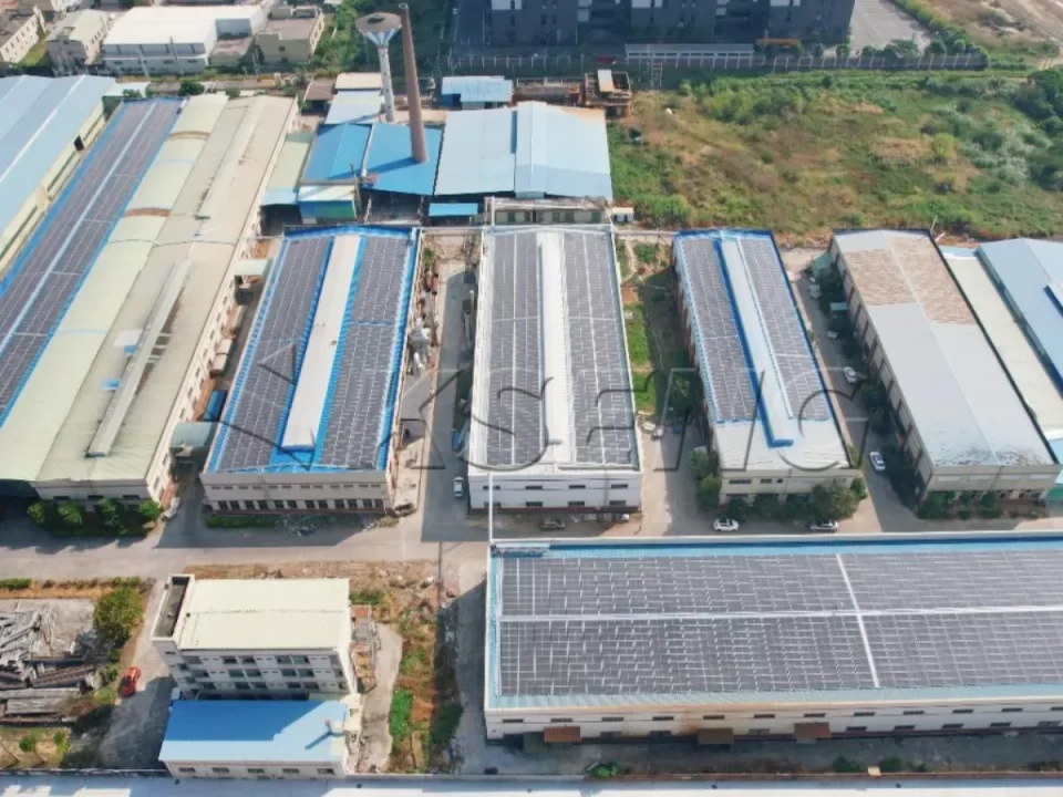广东惠州彩钢瓦光伏支架1617KW