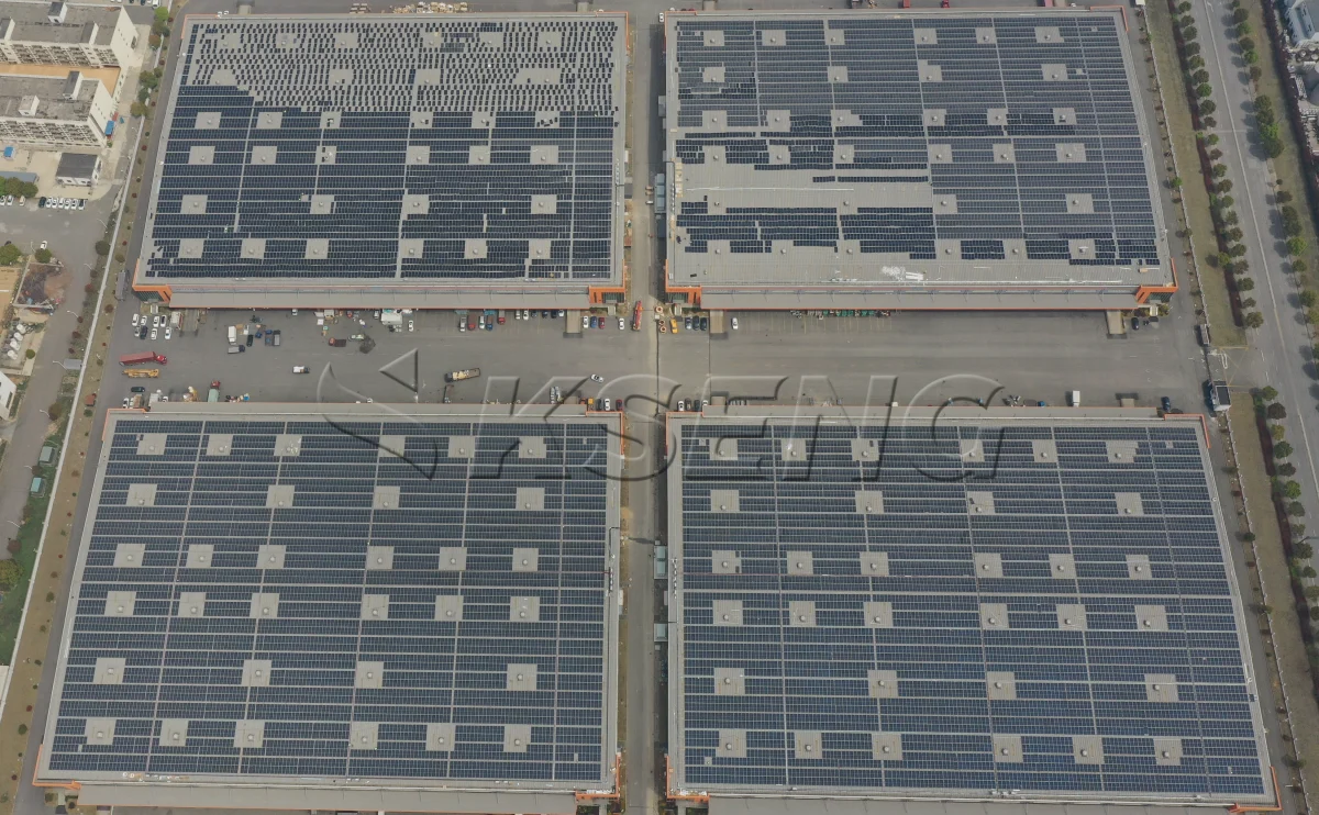 浙江舟山彩钢瓦光伏支架13.75MW