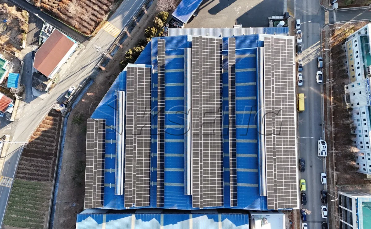 韩国彩钢瓦屋顶光伏支架483KW