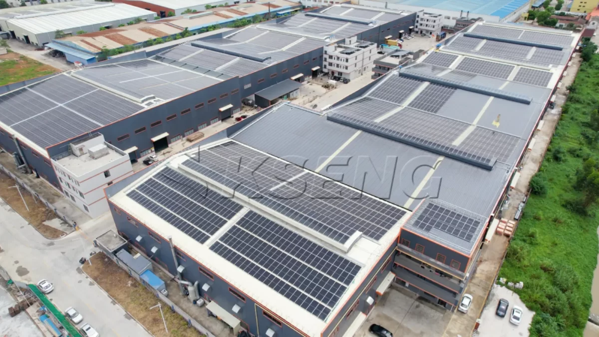 广东佛山彩钢瓦光伏支架4.5MW