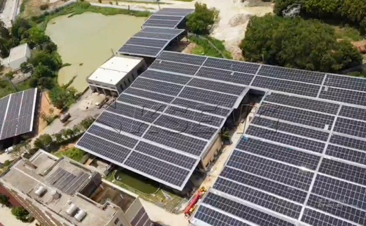 广东揭阳彩钢瓦光伏支架5.3MW